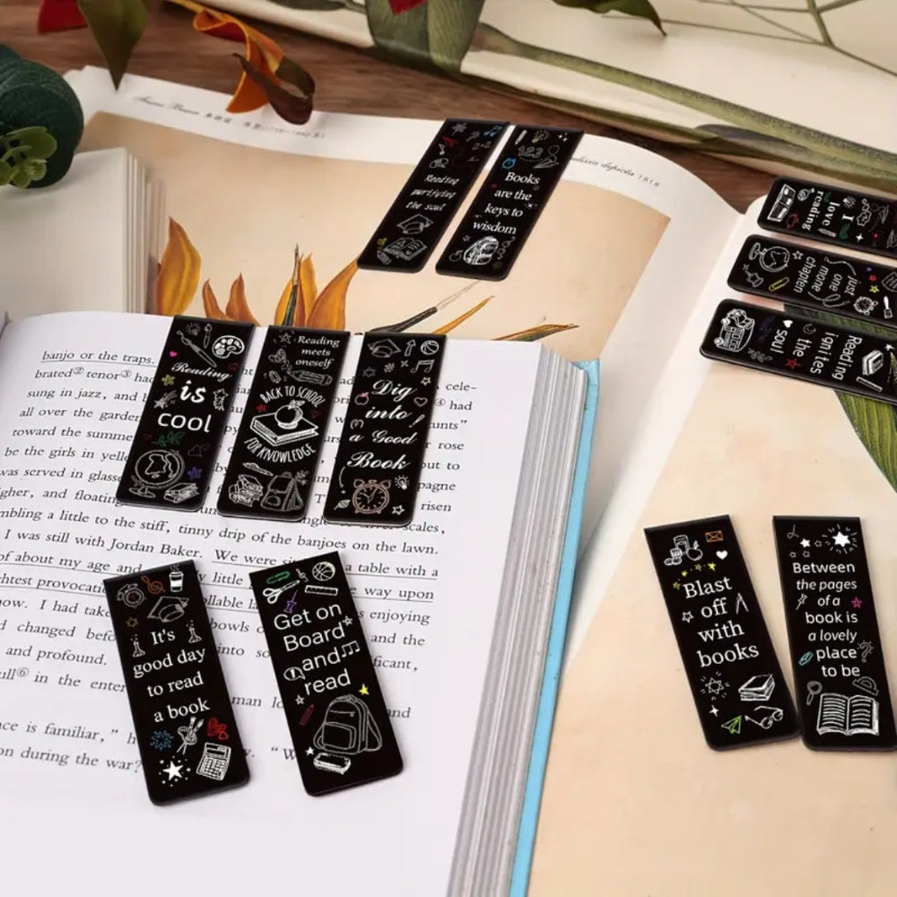 Bookmark (Magnetic) - Cool Black Series (Set 1)