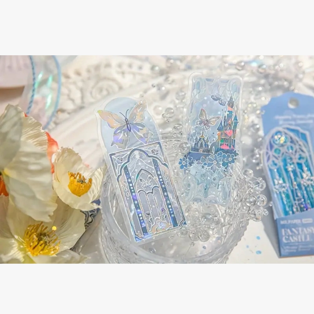 Bookmark (Crystal Collection) - Fantasy Castle (BLUE)