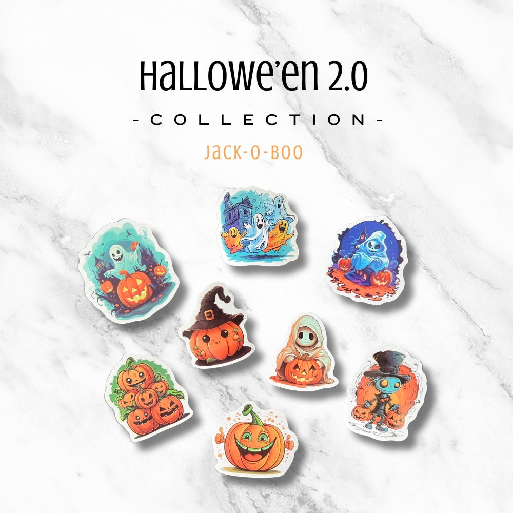 Sticker - Hallowe'en 2.0 (Jack-O-Boo Set)