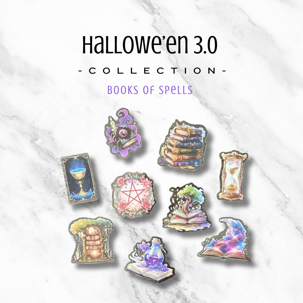 Sticker - Hallowe'en 3.0 - Transparent Series (Books of Spells Set)