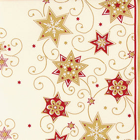 Dinner Napkin (AIRLAID) - Stars & Swirls GOLD