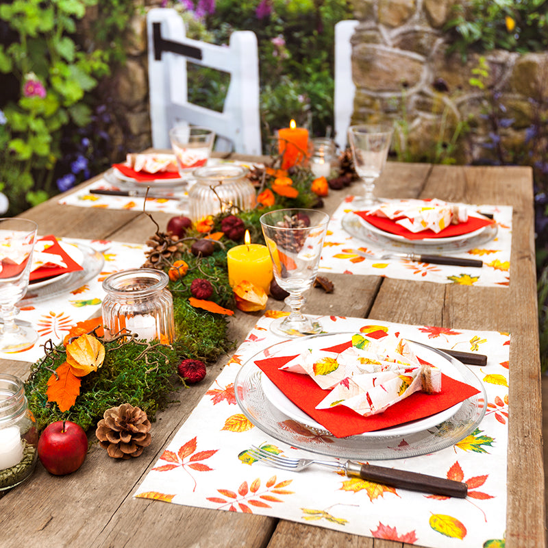 Table Runner (AIRLAID) - Scattered Foliage - Image 1