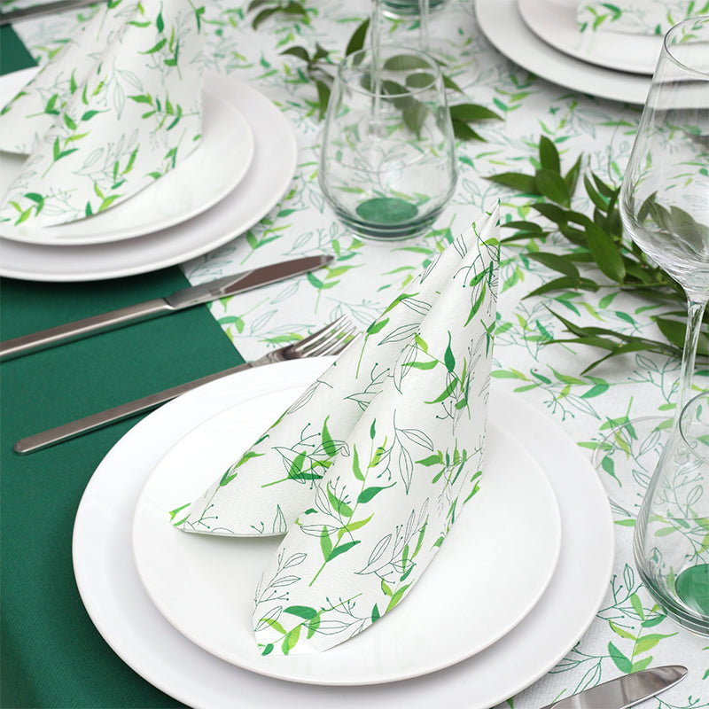 Table Runner (AIRLAID) - Linn GREEN - Image 1