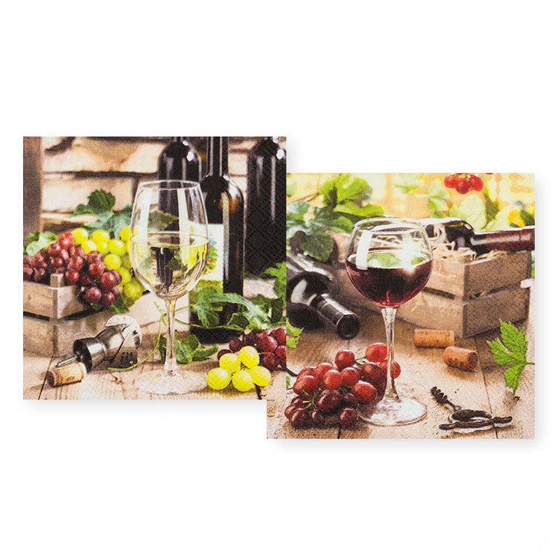 Cocktail Napkin - In Vino Veritas (DOUBLE-SIDED)