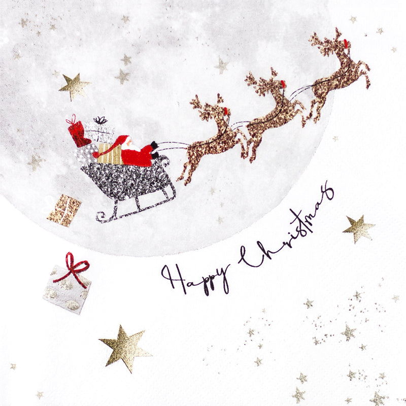 Lunch Napkin - Santa's Ride