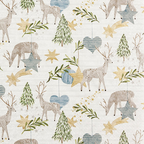 Lunch Napkin - Natural Deer