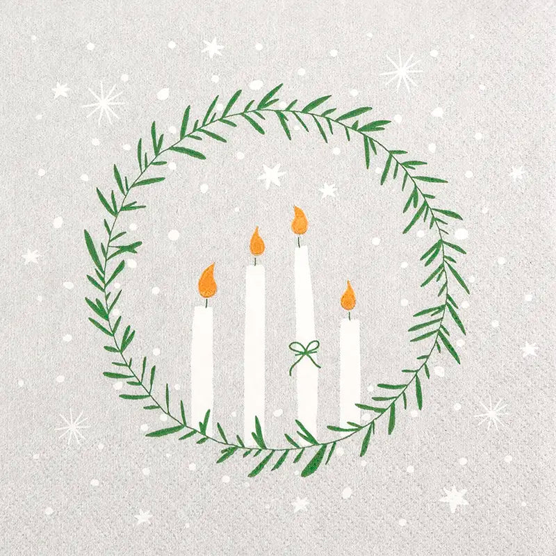 Lunch Napkin - Delicate Wreath