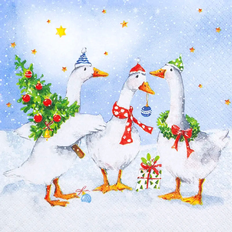 Lunch Napkin - Funny Geese