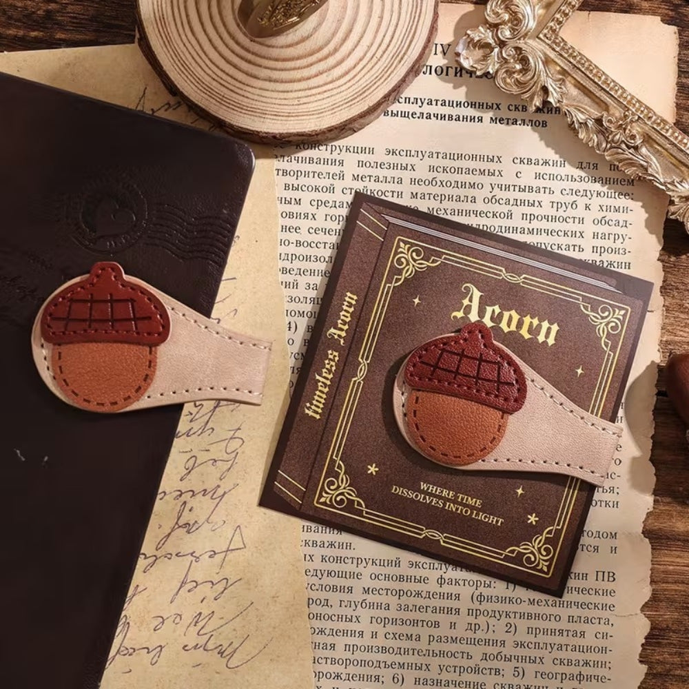Bookmark (Magnetic) - Leather ACORN