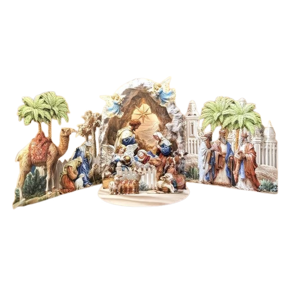 POP-UP 3D Greeting Card (Christmas) - The Nativity Scene