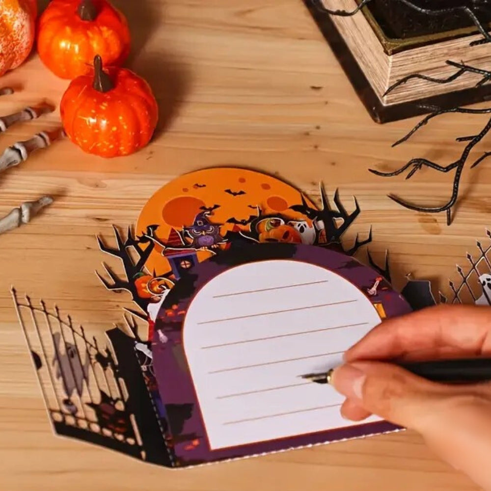 POP-UP 3D Greeting Card (Halloween) - Haunted Halloween