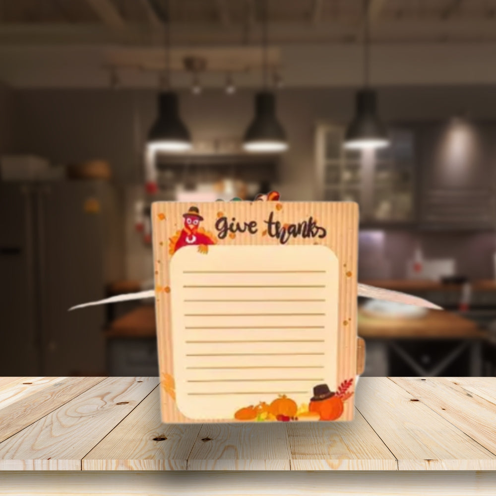 POP-UP 3D Greeting Card (Thanksgiving) - It's Time to Give Thanks