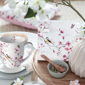 Bird & Blossom Fine Bone China Mug Set