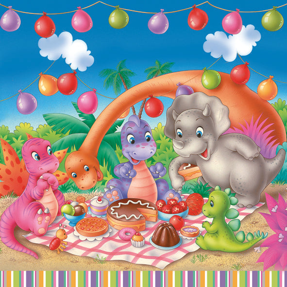 Lunch Napkin - Dinosaur Picnic Party