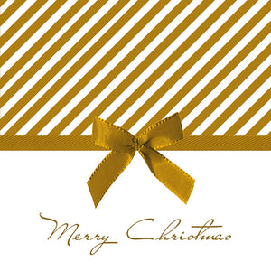 
                
                    Load image into Gallery viewer, Lunch Napkin - Christmas Bow GOLD
                
            