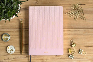 
                
                    Load image into Gallery viewer, Notebook (A5) - PINK &amp;amp; GOLD Design
                
            