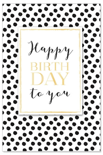 Greeting Card (Birthday) - Happy Birthday with Dots