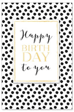 Greeting Card (Birthday) - Happy Birthday with Dots