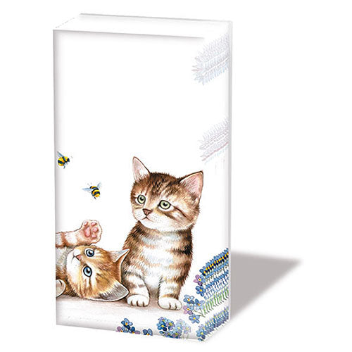 
                
                    Load image into Gallery viewer, Pocket Tissue - Cats And Bees
                
            