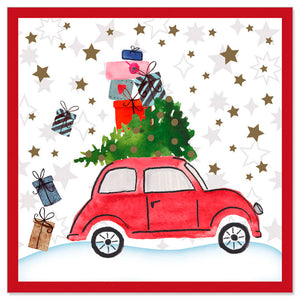 Carte de vœux MINI (Noël) - Rentrer à la maison pour Noël