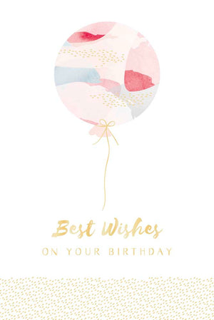 Greeting Card (Birthday) - Best Wishes on your Birthday Balloon