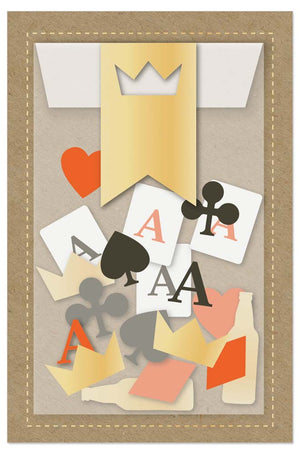 Greeting Card (Birthday) - 3D Birthday King of Cards