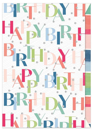 
                
                    Load image into Gallery viewer, Greeting Card (Birthday) - Colourful Fun Birthday with Dots
                
            