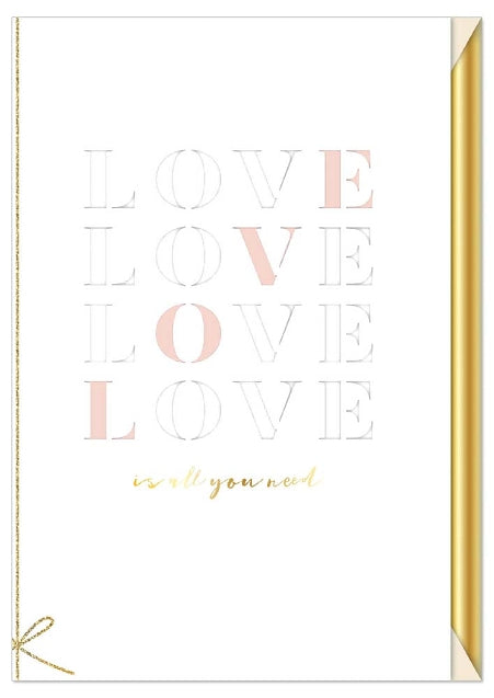 Carte de voeux (Amour) - Love Love Love Love (Laser Cut)