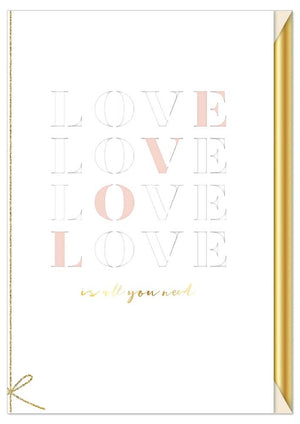 Carte de voeux (Amour) - Love Love Love Love (Laser Cut)