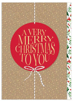 Greeting Card (Christmas) - A Very Merry Christmas Ornament (Organics)