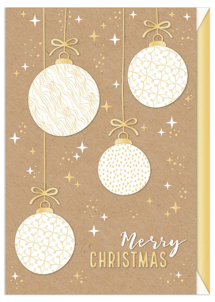 Greeting Card (Christmas) - Hanging Ornaments (Organics)