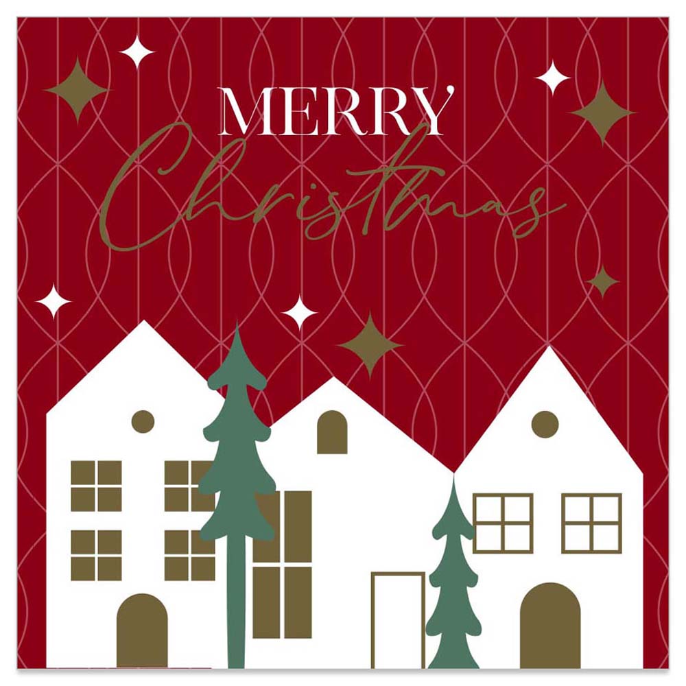 MINI Greeting Card (Christmas) - Christmas Houses