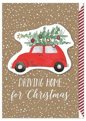 Greeting Card (Christmas) - Driving Home for Christmas (Organics)