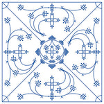 Cocktail Napkin - Indisch Blau