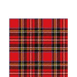 Cocktail Napkin - Scottish RED