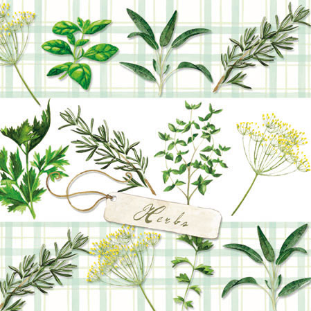 
                
                    Load image into Gallery viewer, Cocktail Napkin - Herbs
                
            