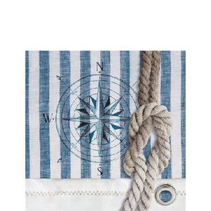 
                
                    Load image into Gallery viewer, Cocktail Napkin - Compass And Rope
                
            