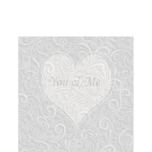 Cocktail Napkin - You & Me CHAMPAGNE