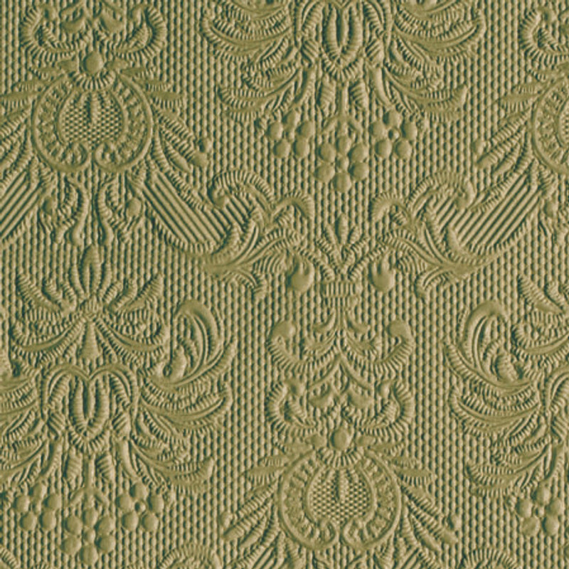 Cocktail Napkin - Elegance Green Leaf