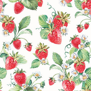 Cocktail Napkin - Garden Strawberries