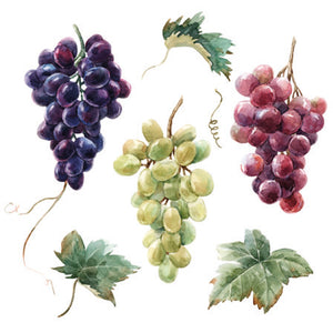 Cocktail Napkin - Wine Grapes