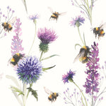 Cocktail Napkin - Bumblebees in the Meadow