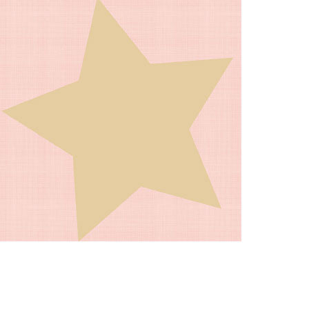 
                
                    Load image into Gallery viewer, Cocktail Napkin - Large Star GOLD on Salmon
                
            
