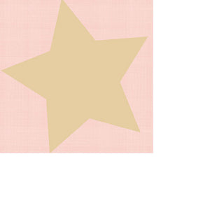 
                
                    Load image into Gallery viewer, Cocktail Napkin - Large Star GOLD on Salmon
                
            