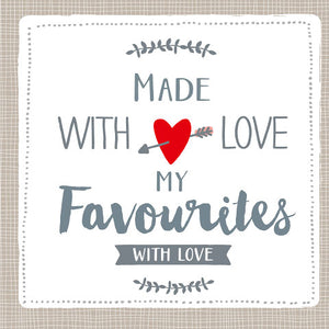 
                
                    Load image into Gallery viewer, Lunch Napkin - Made with Love Favourites TAUPE
                
            