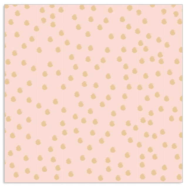 Lunch Napkin - Gold Dots on PINK