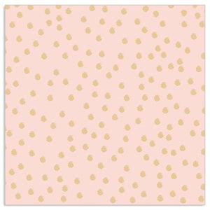 Lunch Napkin - Gold Dots on PINK