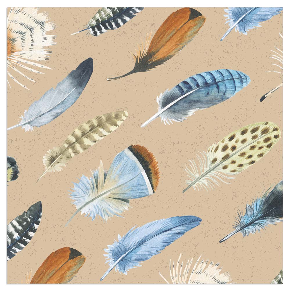 
                
                    Load image into Gallery viewer, Lunch Napkin - Multi Feathers (ORGANICS)
                
            