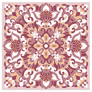 Lunch Napkin - Beautiful Tile BURGUNDY