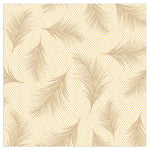 Serviette Déjeuner - Plumes d'Or OR